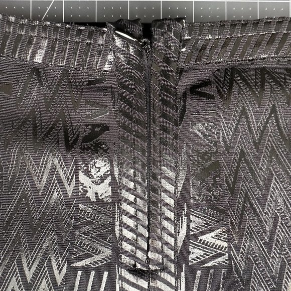 NWOT HLBandage Leather Metallic High Waist Bandage Skirt - Picture 5 of 9